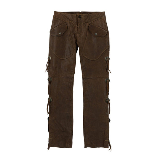 Vintage Leather Concho Pants