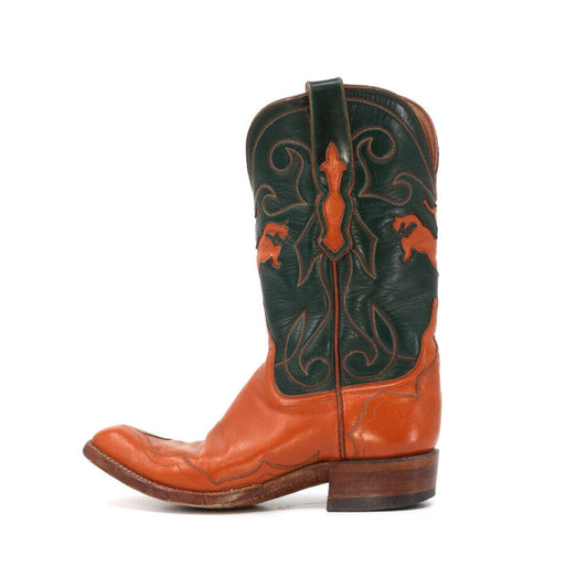 Vintage Bucking Bronco Cowboy Boots