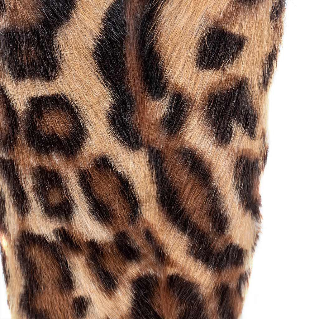 Vintage Leopard Print Heeled Boots