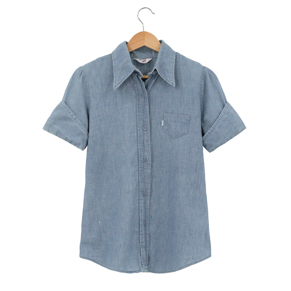 Vintage Short Sleeve Chambray Shirt