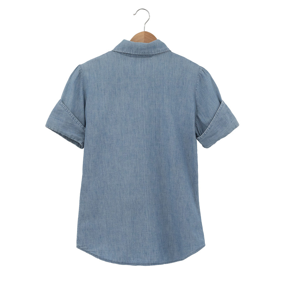 Vintage Short Sleeve Chambray Shirt