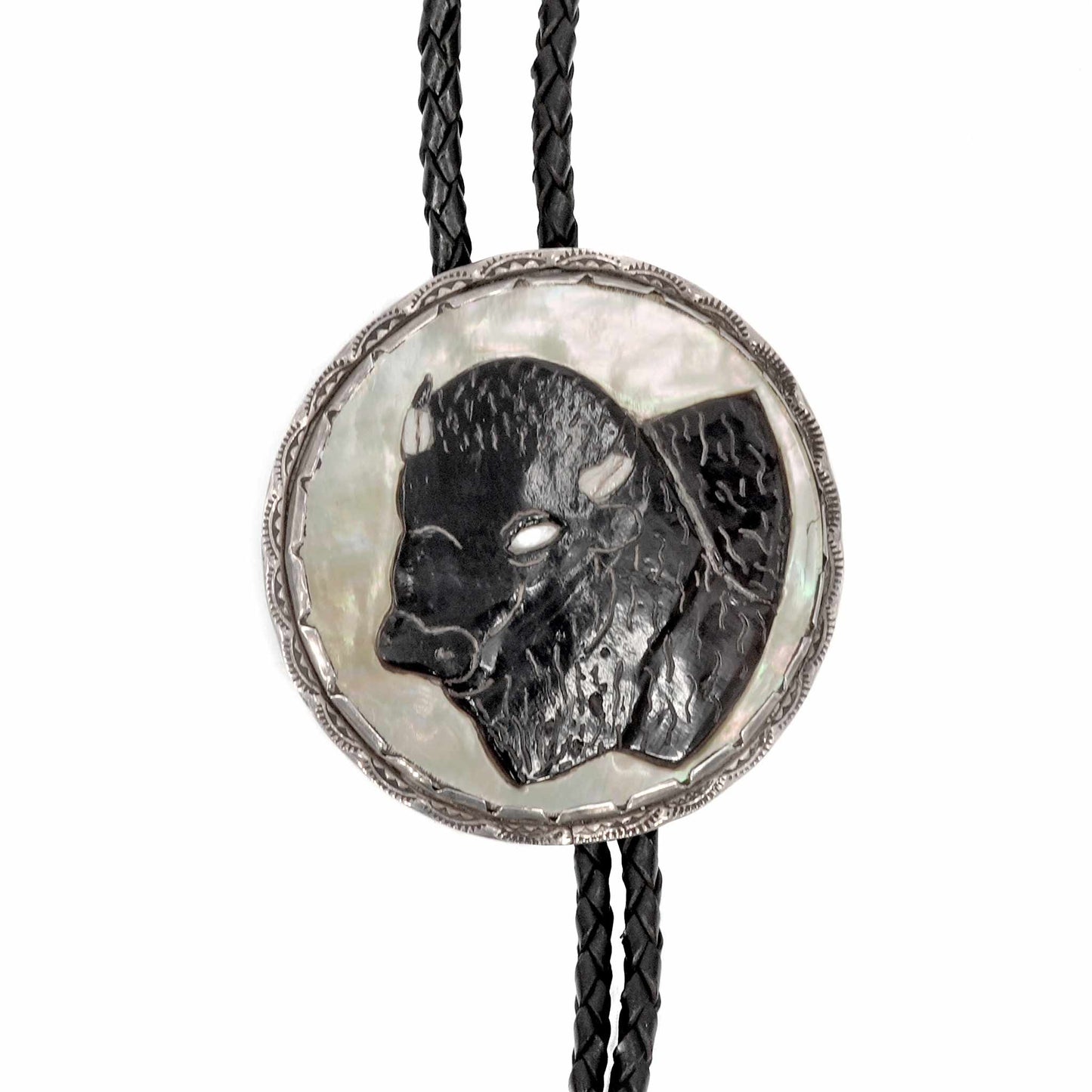 Vintage Bison Bolo Tie