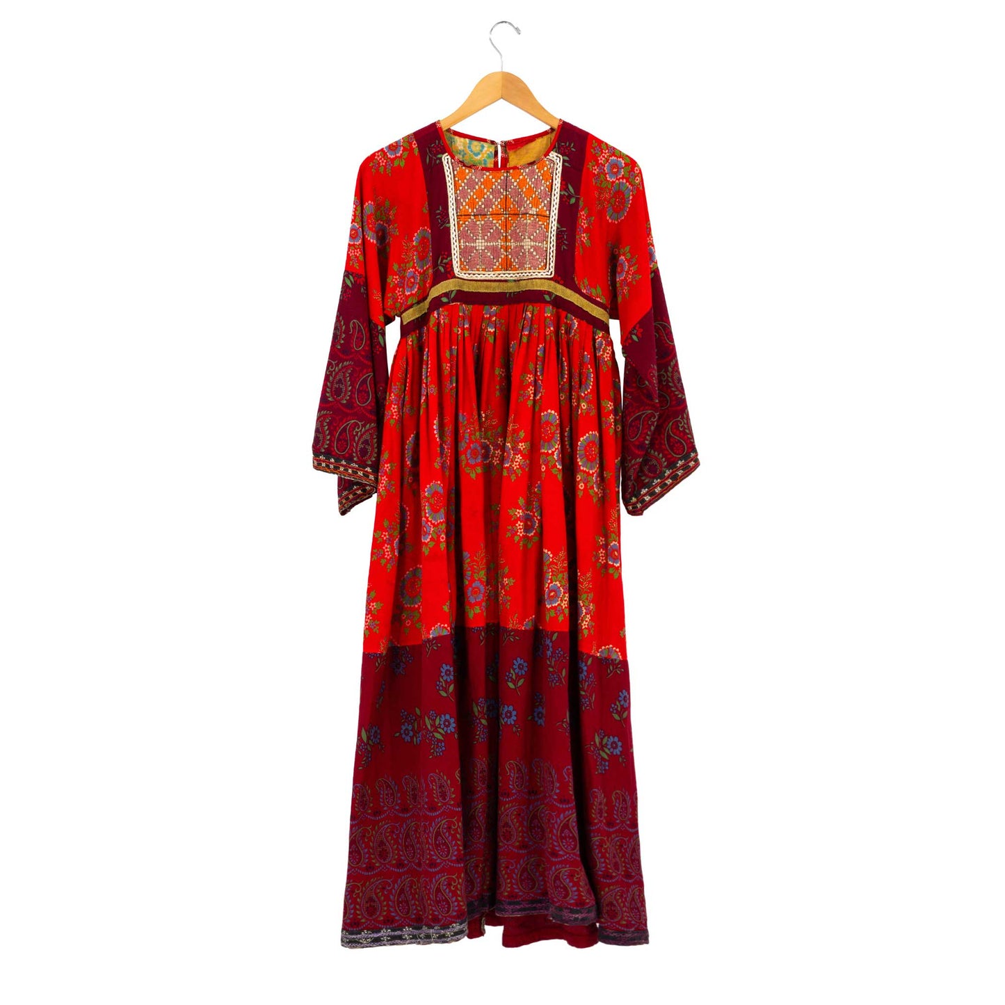 1970s Patchwork Dress