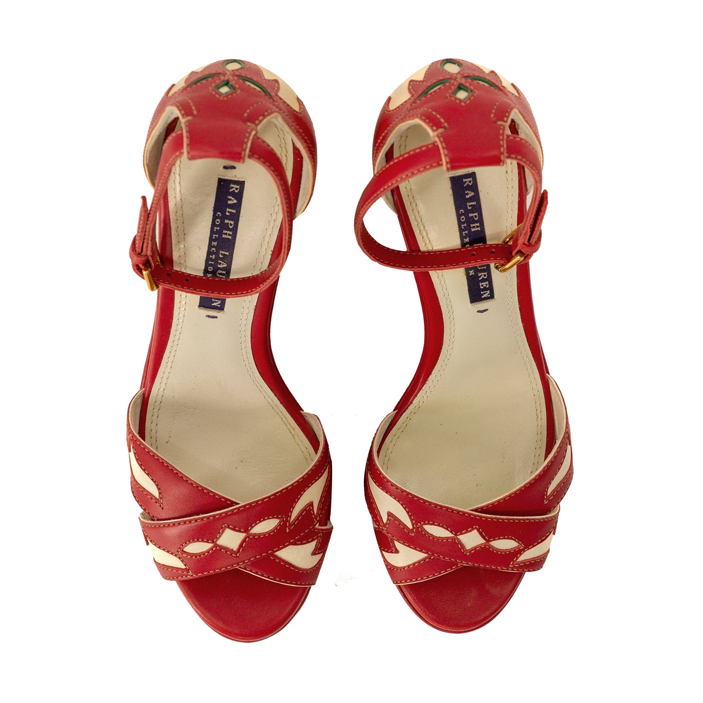 Vintage Western Wedge Sandals