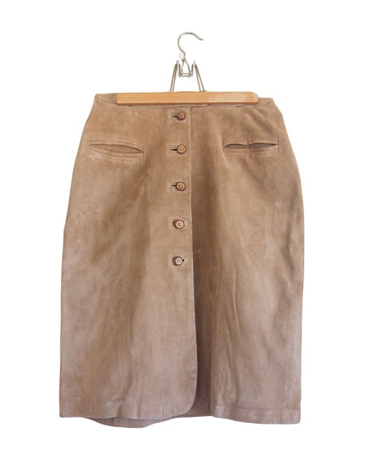 Vintage Suede Skirt